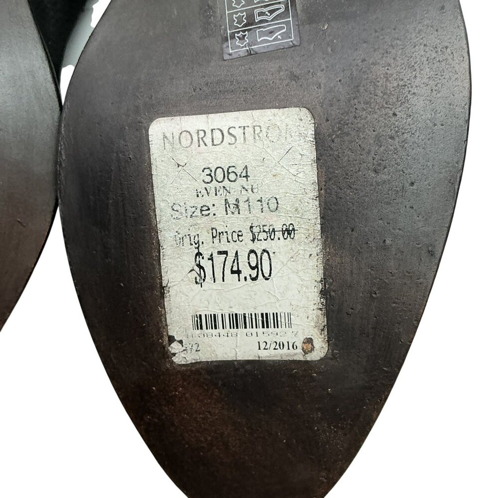 Eileen Fisher Even Tumbled Nubuck Leather Womens 11 Ankle Boots Black Elastic Go - Picture 12 of 12